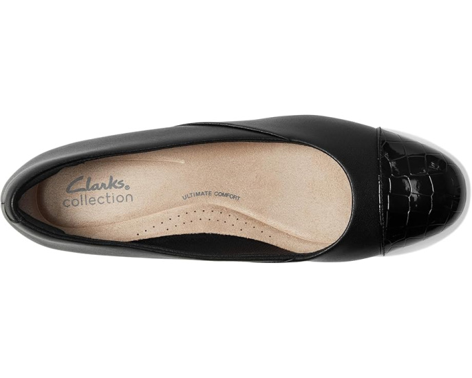 Слипоны Clarks Juliet Rise с декоративным мыском и устойчивым каблуком