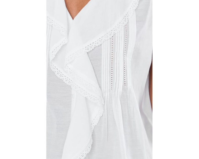 Madewell топ Bridget с V-образным вырезом и рюшами