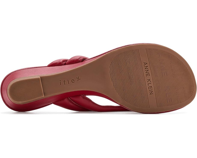 Anne Klein Bari босоножки на танкетке черные