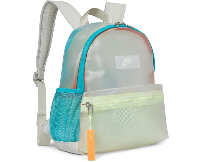 Мини-рюкзак Nike Kids Brasilia Just Do It объемом 11 литров с прозрачными элементами