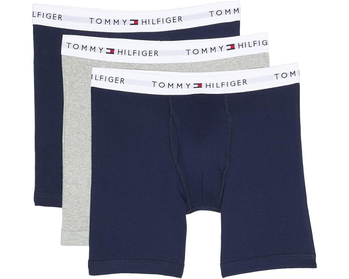 Набор из 3 боксеров Tommy Hilfiger Cotton Classics Boxer Brief с логотипом на поясе
