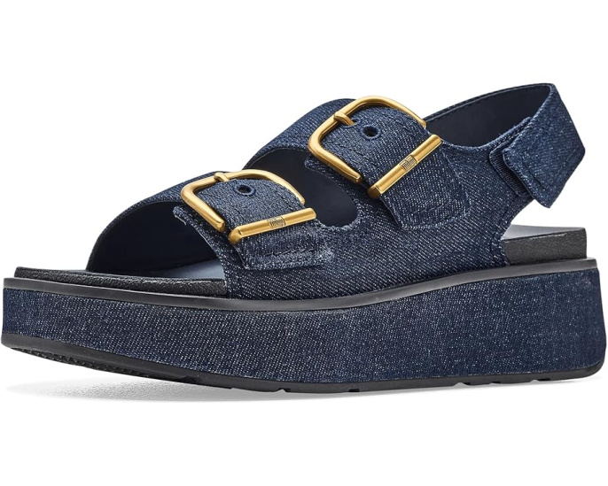 Сандалии FitFlop Gen FF Max Buckle с задним ремешком из денима