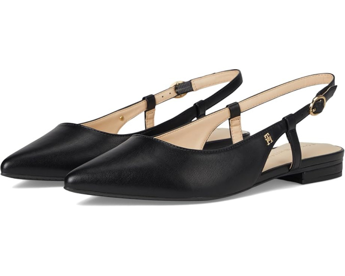 Балетки Vamina Slingback от Tommy Hilfiger на низком каблуке