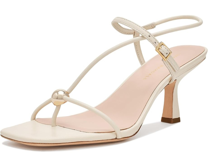 Босоножки Loeffler Randall Triana на среднем каблуке с золотым шармом