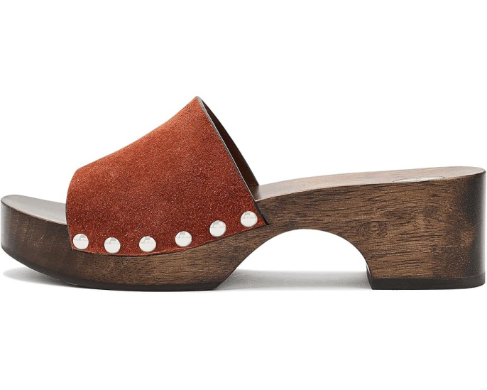 Сабо-сандалии 30mm Sandal Clog от Tory Burch с замшевым верхом
