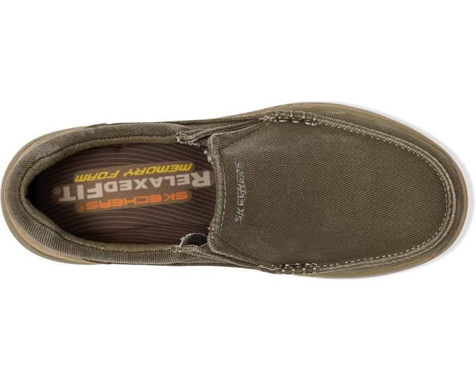 Кеды Expected Avillo от Skechers на шнуровке с воротником на липучке