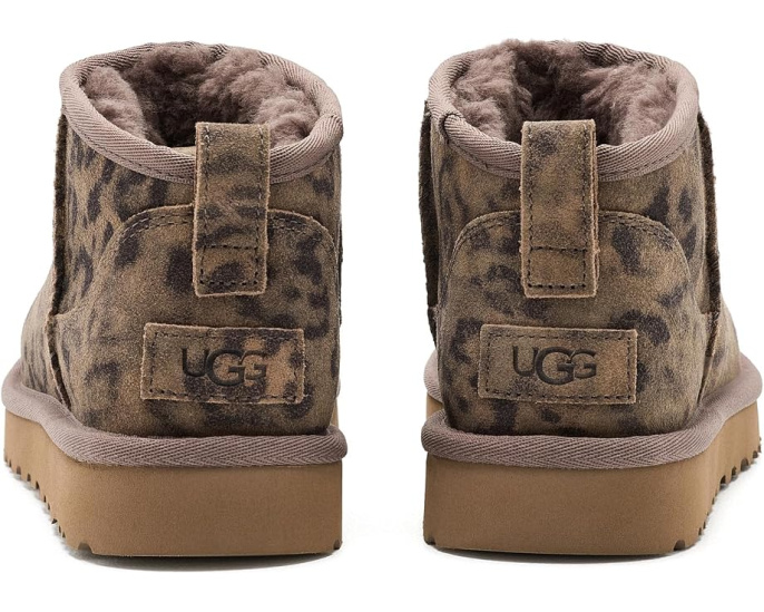 UGG Classic Ultra Mini Spotted сапоги с леопардовым принтом