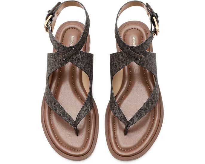 MICHAEL Michael Kors сандалии Irene Flat Thong с ремешком и плетеным верхом
