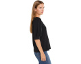 Топ CeCe Crew Neck с коротким рукавом и сборкой