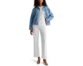 Джинсы AG Jeans Brinley Mid-Rise Straight Crop Gallery White прямого кроя