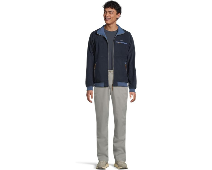 Куртка L.L.Bean Reversible Warm Up Regular на флисе и ветровке с карманами