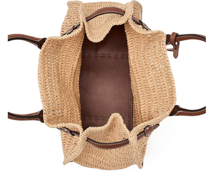 Lauren Ralph Lauren Woven Straw Medium Devyn плетеная соломенная сумка тоут