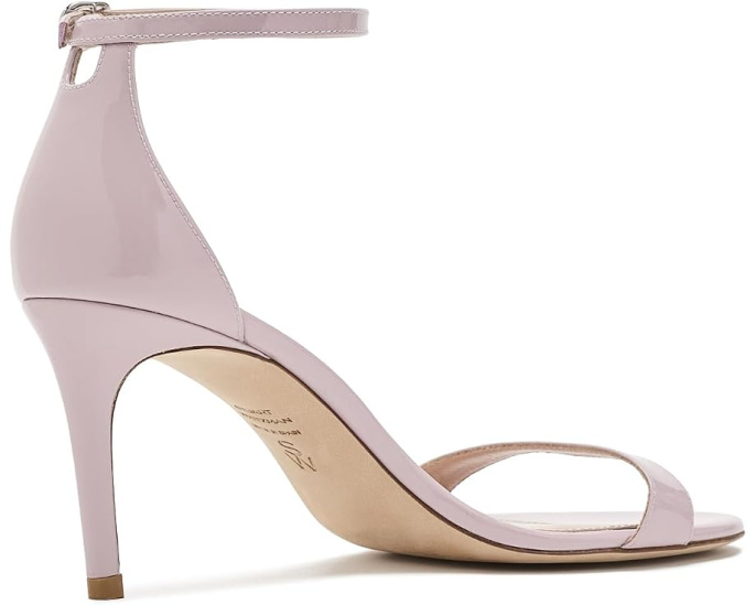 Босоножки Nudist II Sandal 75 на шпильке с глянцевым верхом Stuart Weitzman