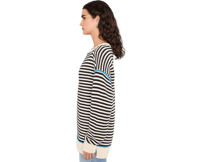 Free People We The Free Asher Pullover свитер оверсайз с полосками