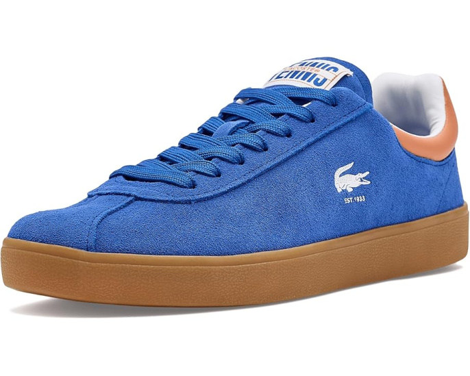 Кроссовки Lacoste Baseshot из замши с кожаными деталями