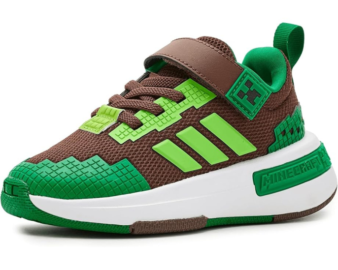 adidas x Minecraft Pro детские кроссовки на эластичных шнурках