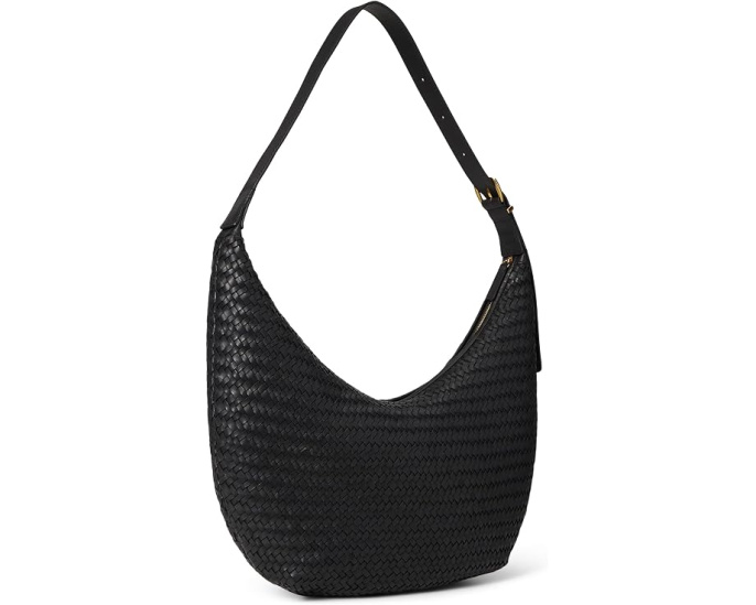 Сумка Madewell Essential Curve Shoulder Bag из плетеной кожи