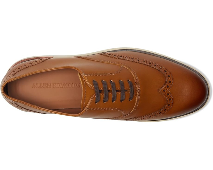 Оксфорды Allen Edmonds Carson Wing с кожаным верхом и съемными стельками