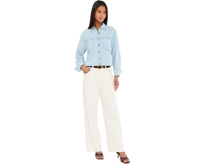 Рубашка Aubrey Long Sleeve Button Down от KUT from the Kloth с длинным рукавом