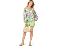 Топ с открытыми плечами Lilly Pulitzer Siloe с длинными рукавами на манжетах