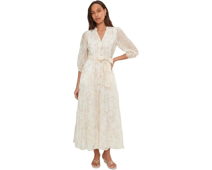 Макси-платье Three Teir Button Bodice с пуговицами от Vince Camuto