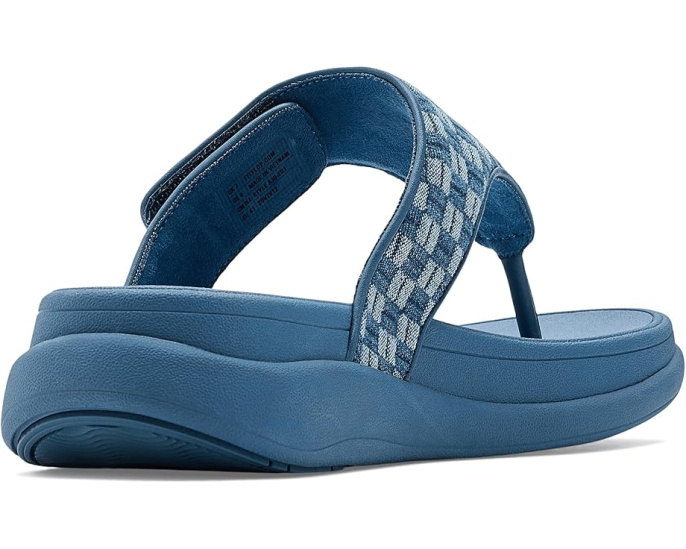 FitFlop Сандалии F-Mode Go Adj. в клетку и деним