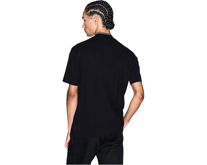 Хлопковая куртка поло Armani Exchange с молнией
