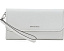 Клатч MICHAEL Michael Kors Jet Set Medium White на запястье
