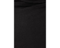 Sheer Cotton Blend Knit Funnel Neck Tee