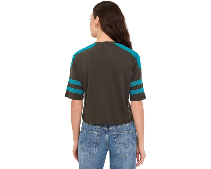 Junk Food Clothing футболка кроп Miami Dolphins со стразами