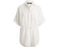 Туника Linen Roll-Tab Sleeve Tunic из льна с завязками Lauren Ralph Lauren