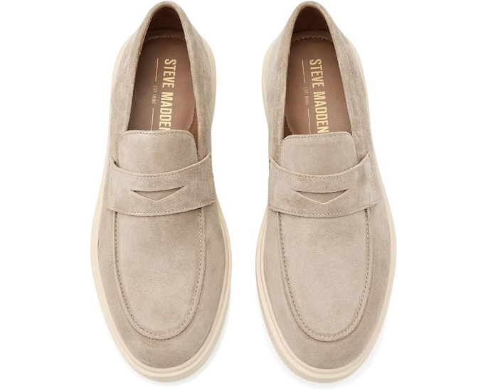 Мокасины Prestonn Steve Madden из замши на резиновой подошве