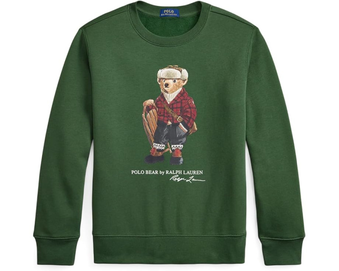 Толстовка Polo Ralph Lauren с капюшоном и принтом Polo Bear для детей