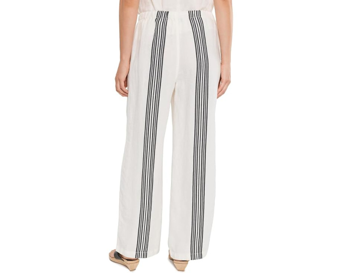 Льняные брюки Madewell Bold Stripe на завязках