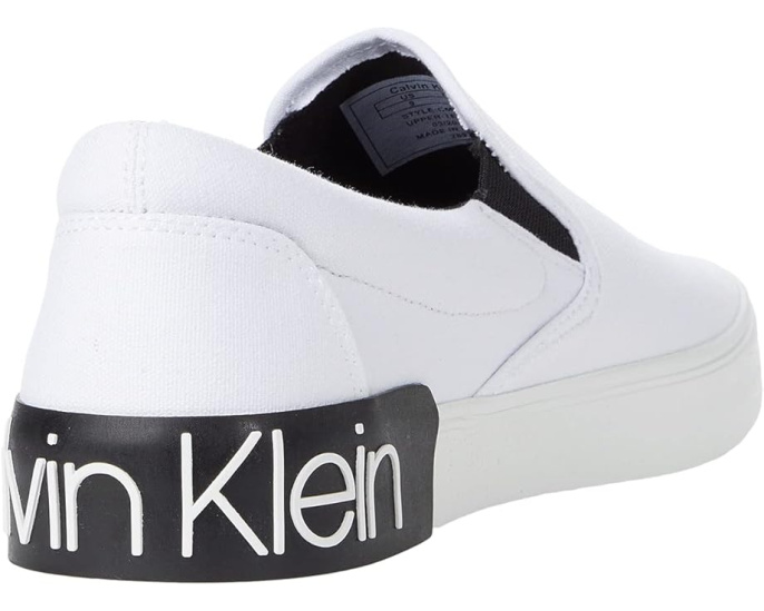 Слипоны Calvin Klein Ryor с текстильным верхом и контрастной подошвой