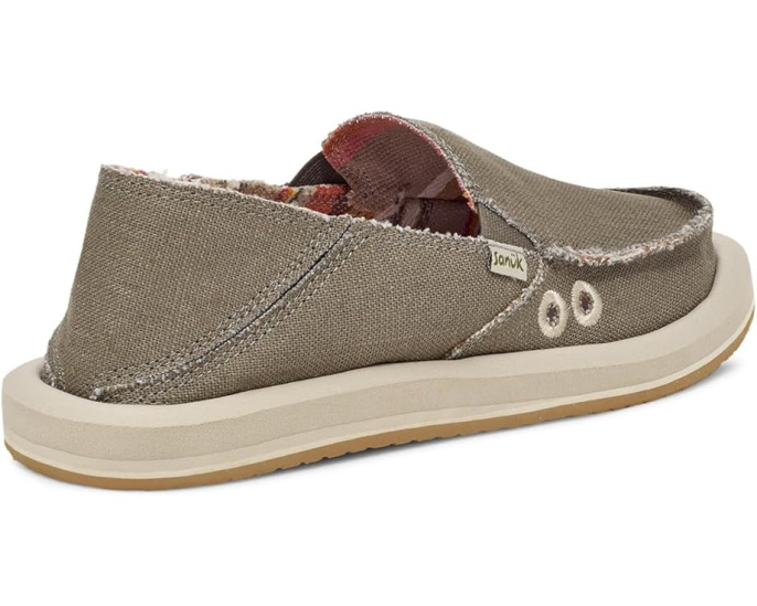 Слипоны Sanuk Donna Hemp из конопли с печатным принтом