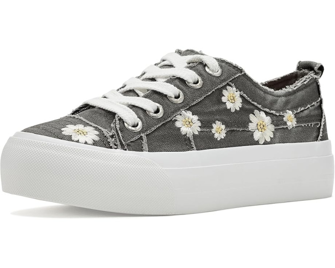 Кроссовки Blowfish Malibu Sadie-Sun 8 на платформе с вышитыми маргаритками