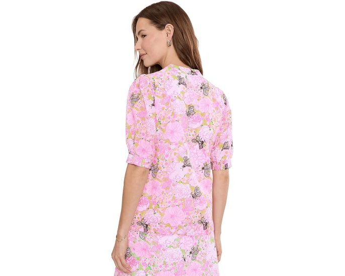 Lilly Pulitzer топ Brinelle с разноцветным цветочным принтом