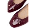 Балетки FitFlop Delicato Bow из лакированной кожи с бантом