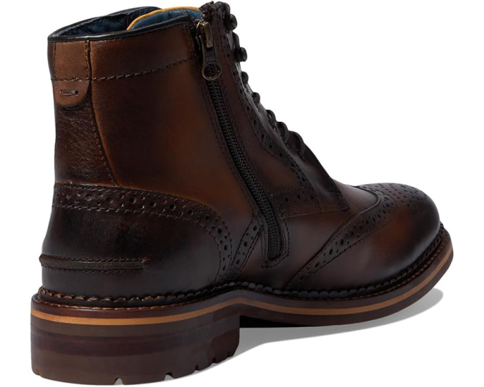 Johnston & Murphy ботинки Connelly Wing Tip с кожаным верхом и стелькой из овчины