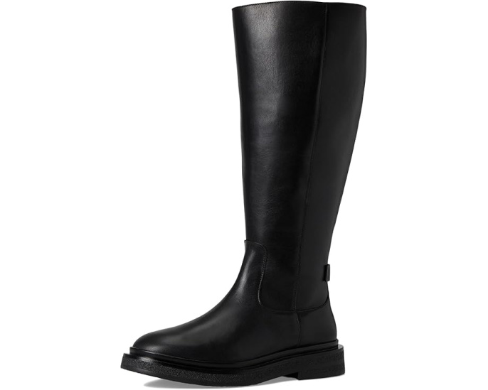 Высокие кожаные сапоги AllSaints Escher до колена