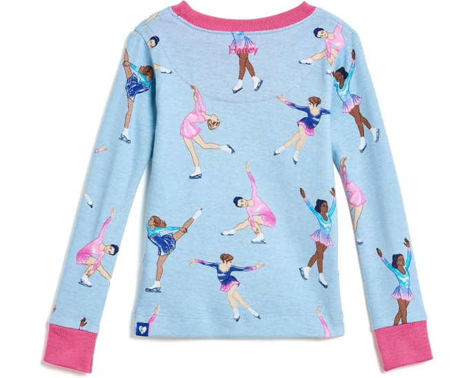 Комплект пижамы Figure Skaters Cotton Rib Hatley из хлопка