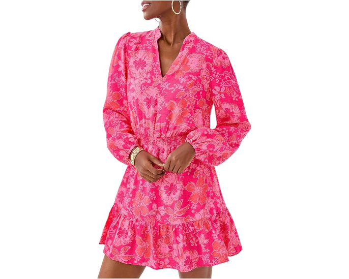 Платье Axton с воротником стойкой и присборенной талией Lilly Pulitzer