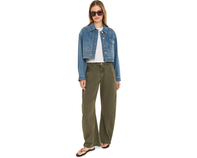 Укороченная куртка Blink AllSaints из органического денима