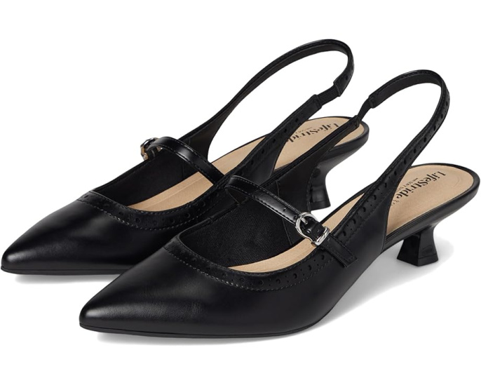 LifeStride Туфли Marilyn Slingback на низком каблуке с переработанными материалами
