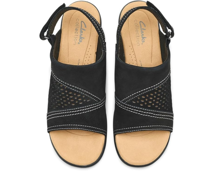 Босоножки на устойчивом каблуке Clarks Emily 2 Mist с регулируемой застежкой