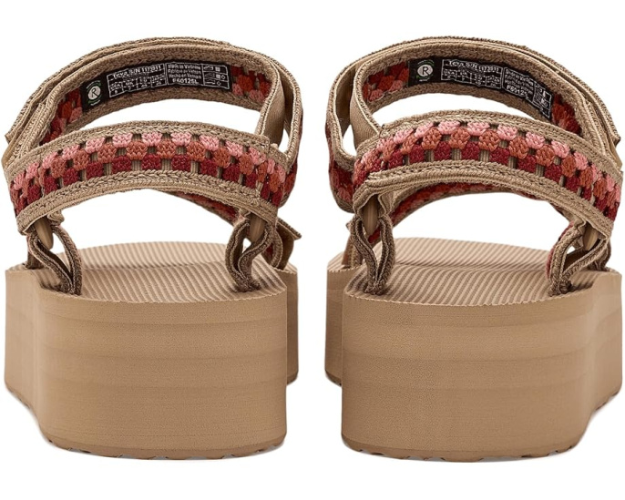 Сандалии Teva Flatform Universal Prism с ремешками в стиле вязания крючком