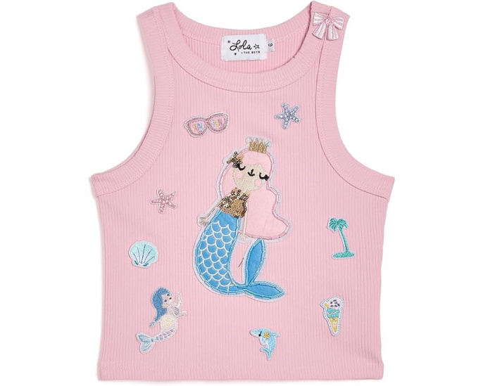 Топ Mermaid Patch Tank Lola and The Boys с русалкой и пайетками