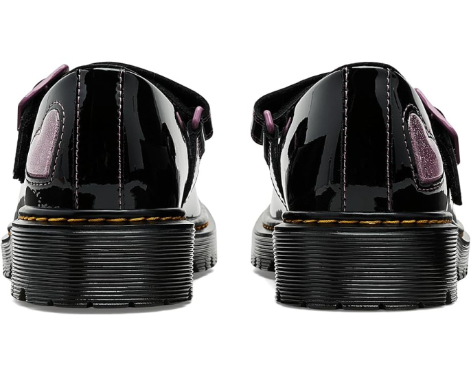 Туфли Mary Jane Dr. Martens Bex Y с блестящим сердцем на контрастной подошве