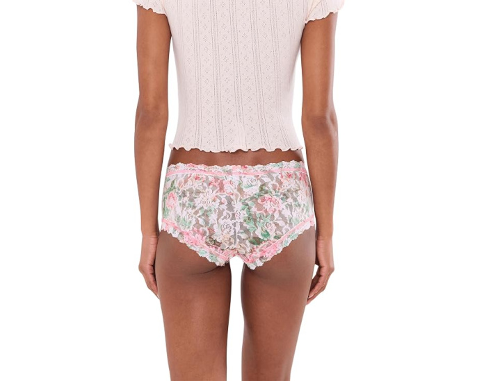 Шорты-бойфренды Hanky Panky Printed Signature Lace® с кружевом